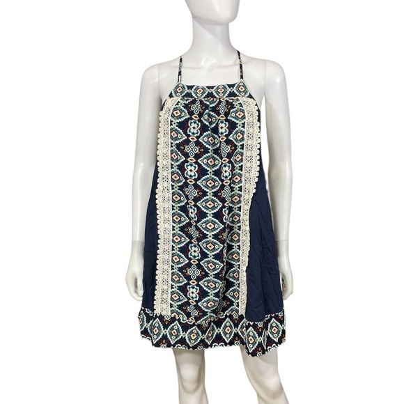 Umgee Blue Halter Dress - Picture 3 of 7